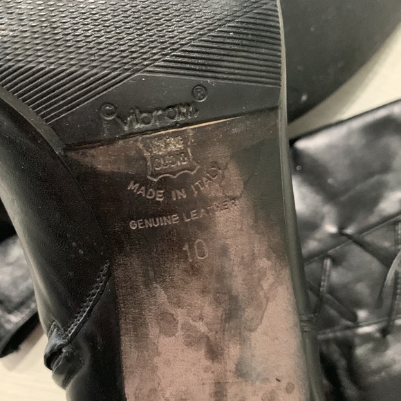 Banana Republic Black Leather Boots size 10 - Picture 9 of 17